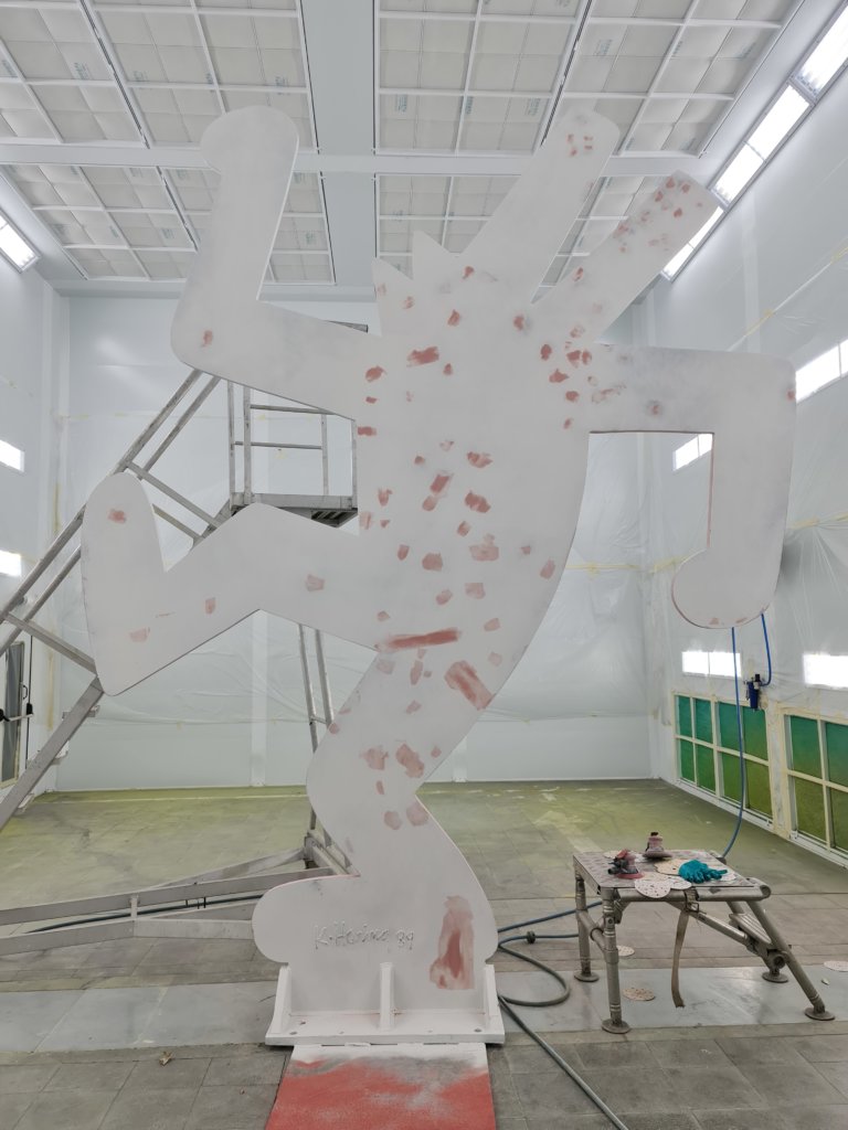 Red Dog en préparation peinture