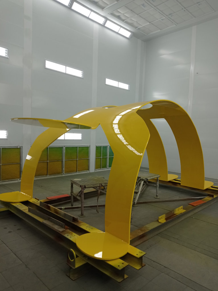 Peinture de finition Yellow Arching Figure